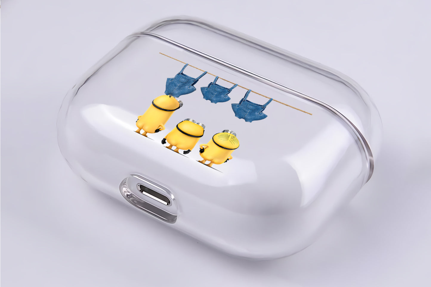 Minion Pants Protective Clear Case Cover For Apple Airpod Pro