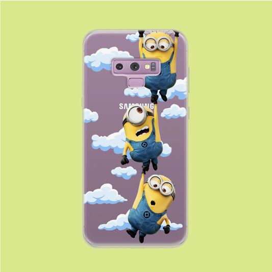 Minions Sky Combat Samsung Galaxy Note 9 Clear Case