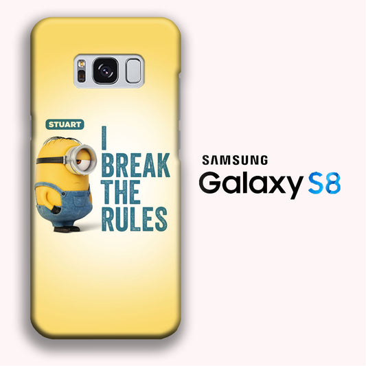 Minions Stuart Quote Samsung Galaxy S8 3D Case