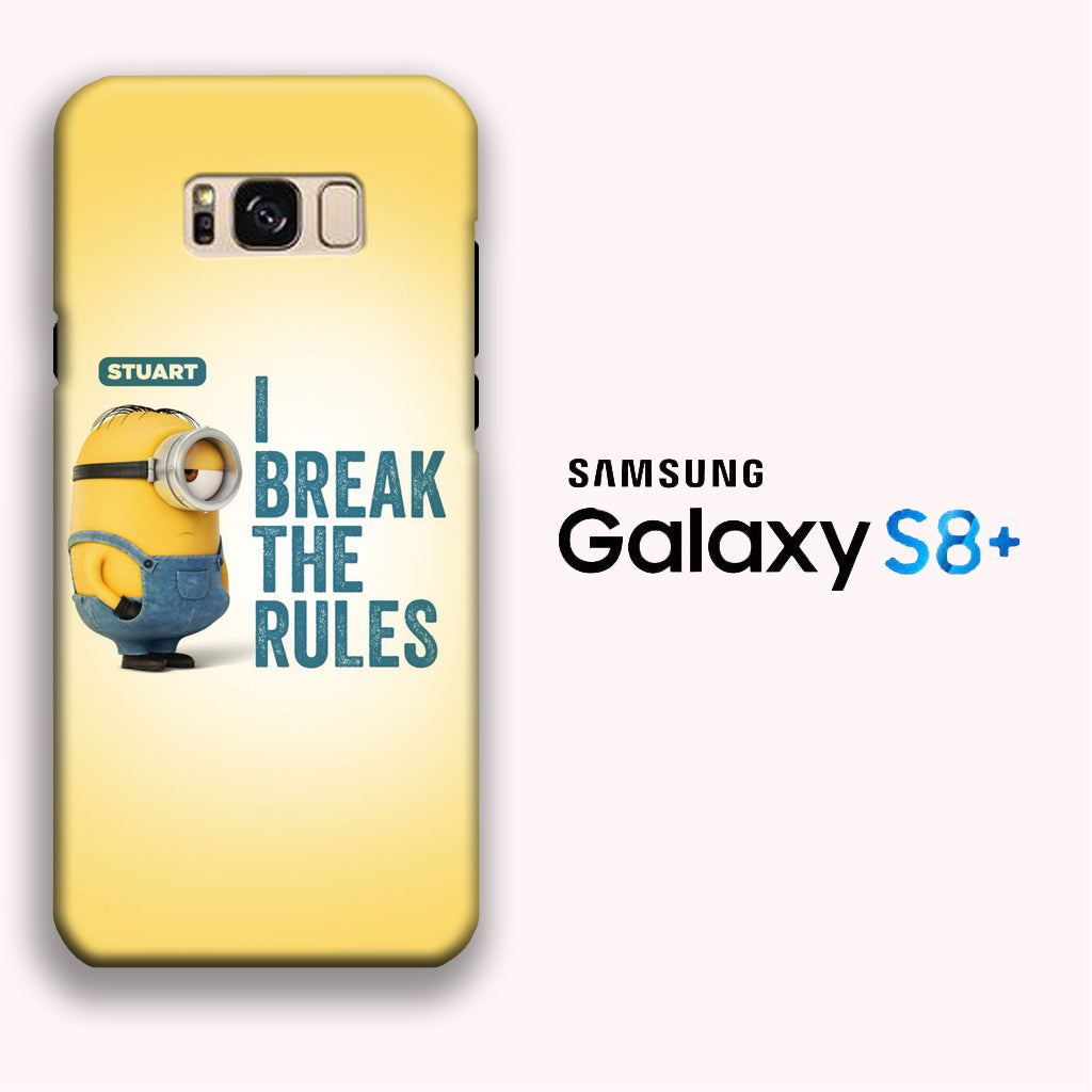 Minions Stuart Quote Samsung Galaxy S8 Plus 3D Case