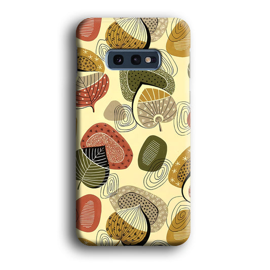 Modern Nature Scratches Wind on Foliage Samsung Galaxy S10E 3D Case