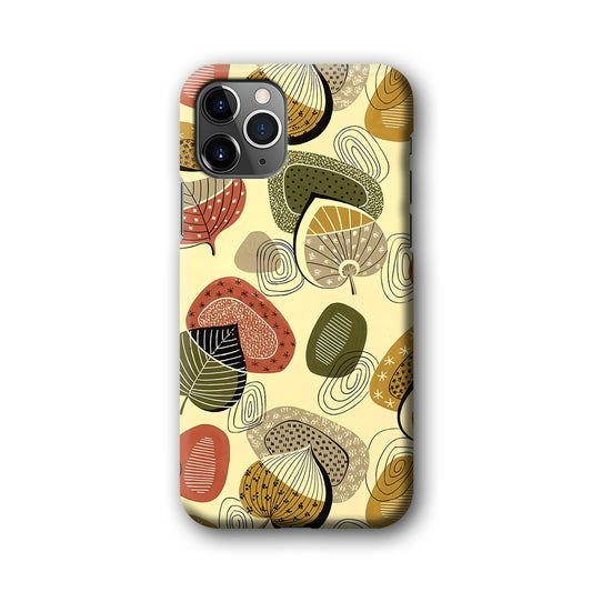 Modern Nature Scratches Wind on Foliage iPhone 11 Pro Max 3D Case