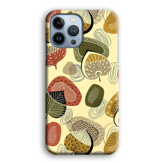 Modern Nature Scratches Wind on Foliage iPhone 13 Pro 3D Case
