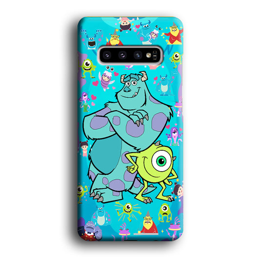 Monster Inc Different But Bestfriends Samsung Galaxy S10 3D Case