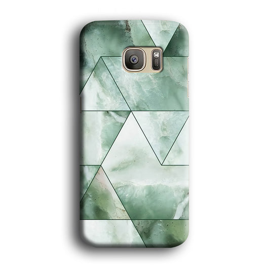 Mosaic Light Emerald Samsung Galaxy S7 Edge 3D Case