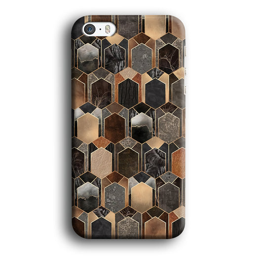 Mosaic Wood in Hexagon iPhone 5 | 5s 3D Case