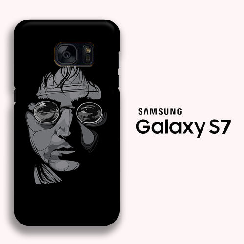 Music John Lennon Black White Samsung Galaxy S7 3D Case