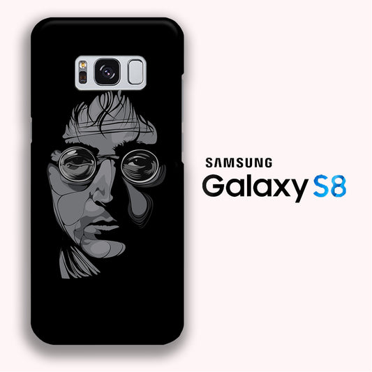 Music John Lennon Black White Samsung Galaxy S8 3D Case