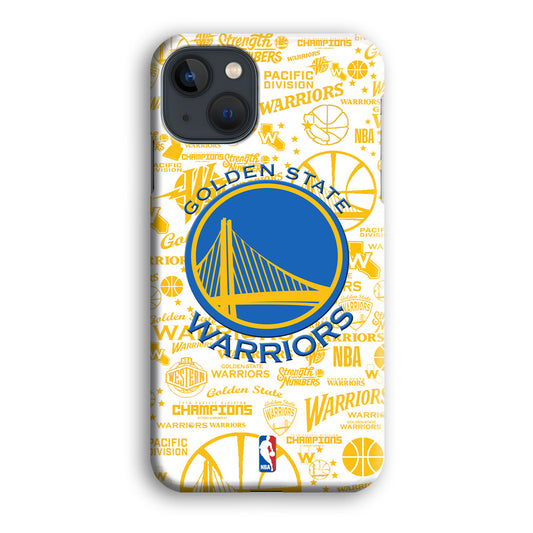 NBA Golden State Collage of Supremation iPhone 13 3D Case