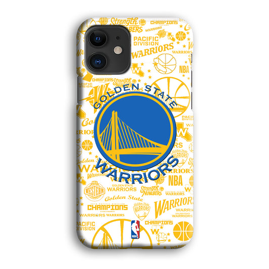 NBA Golden State Collage of Supremation iPhone 12 3D Case