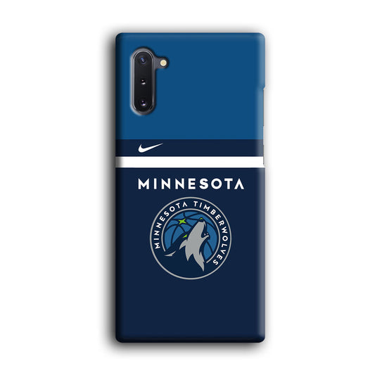 NBA Minnesota Timberwolves Jersey Samsung Galaxy Note 10 3D Case