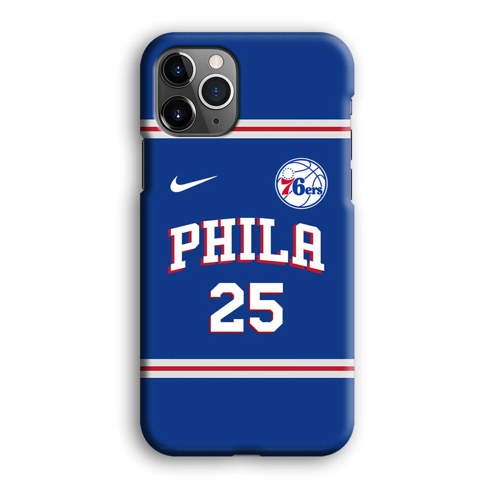 NBA Philadelphia 76ers Jersey iPhone 12 Pro 3D Case