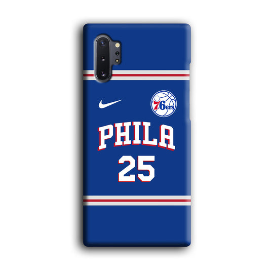 NBA Philadelphia 76ers Jersey Samsung Galaxy Note 10 Plus 3D Case