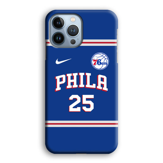 NBA Philadelphia 76ers Jersey iPhone 13 Pro 3D Case