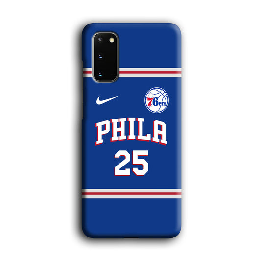 NBA Philadelphia 76ers Jersey Samsung Galaxy S20 3D Case