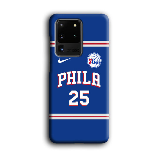 NBA Philadelphia 76ers Jersey Samsung Galaxy S20 Ultra 3D Case