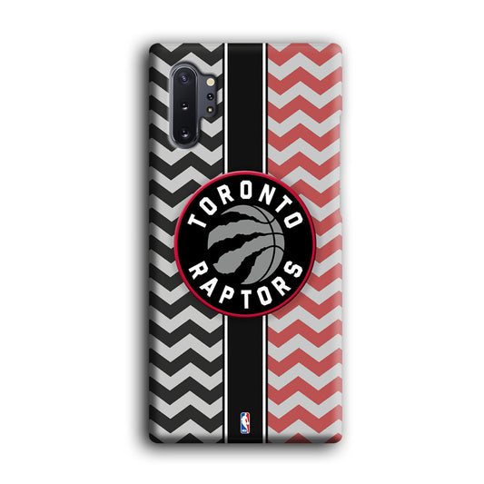 NBA Toronto Rapstors Chevron Strip Samsung Galaxy Note 10 Plus 3D Case