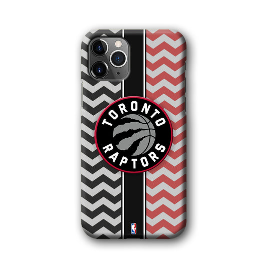 NBA Toronto Rapstors Chevron Strip iPhone 11 Pro Max 3D Case