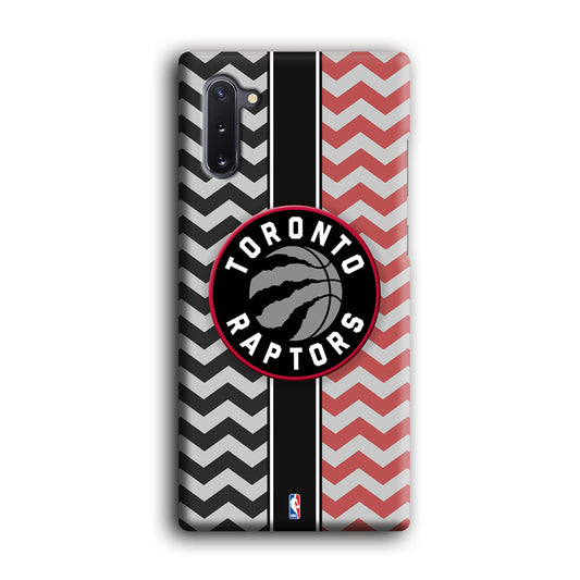 NBA Toronto Rapstors Chevron Strip Samsung Galaxy Note 10 3D Case