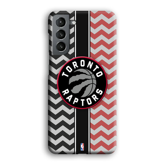 NBA Toronto Rapstors Chevron Strip Samsung Galaxy S21 3D Case