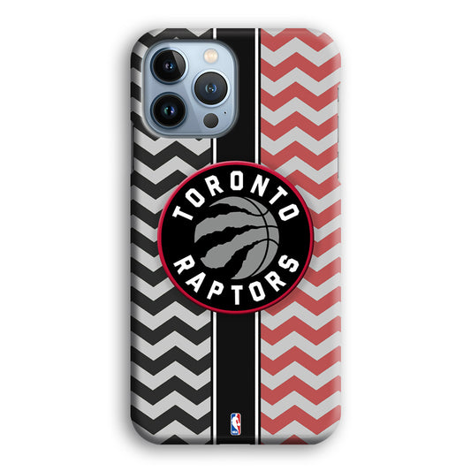 NBA Toronto Rapstors Chevron Strip iPhone 13 Pro 3D Case