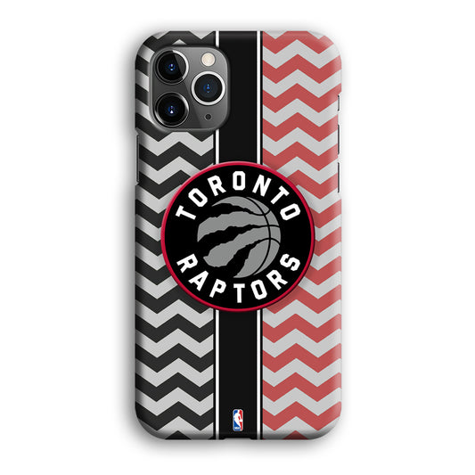 NBA Toronto Rapstors Chevron Strip iPhone 12 Pro 3D Case