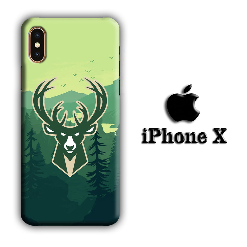 NBA Milwaukee Bucks 02 iPhone X 3D Case