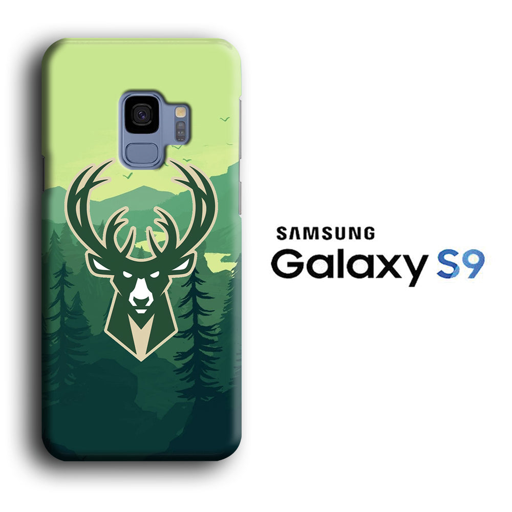 NBA Milwaukee Bucks 02 Samsung Galaxy S9 3D Case