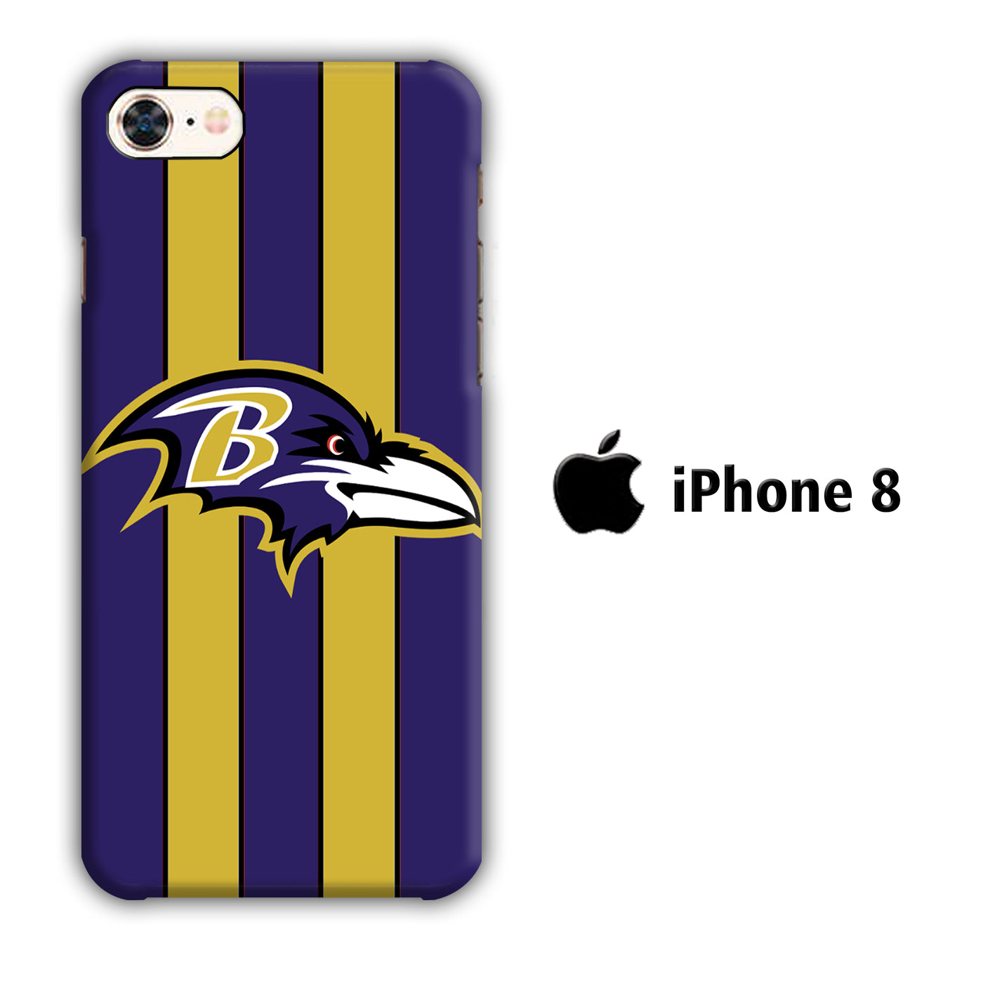 NFL Baltimore Ravens 001 iPhone 8 3D Case - cleverny