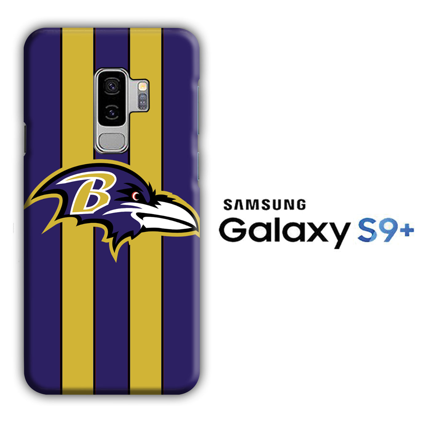 NFL Baltimore Ravens 001 Samsung Galaxy S9 Plus 3D Case - cleverny