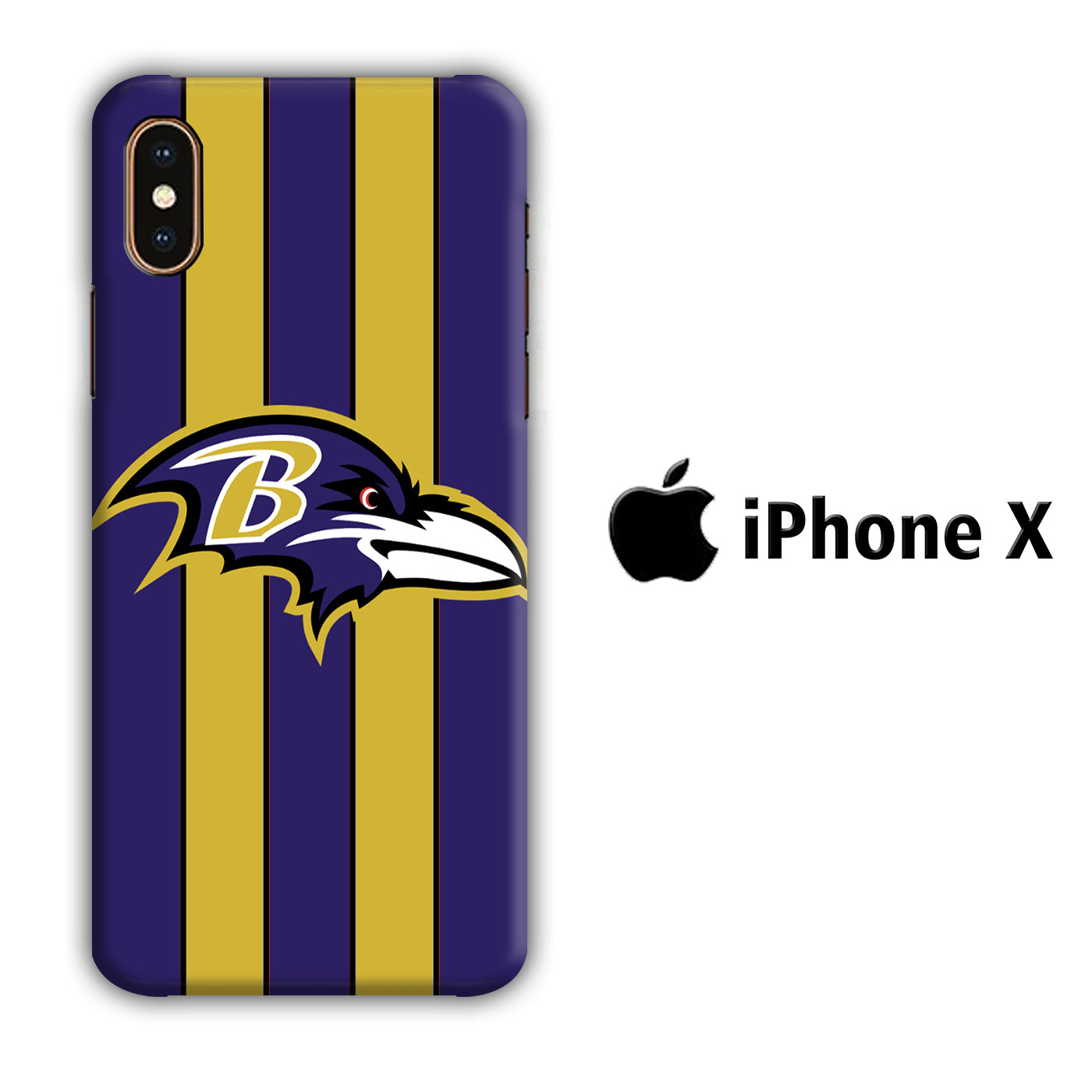 NFL Baltimore Ravens 001 iPhone X 3D Case - cleverny