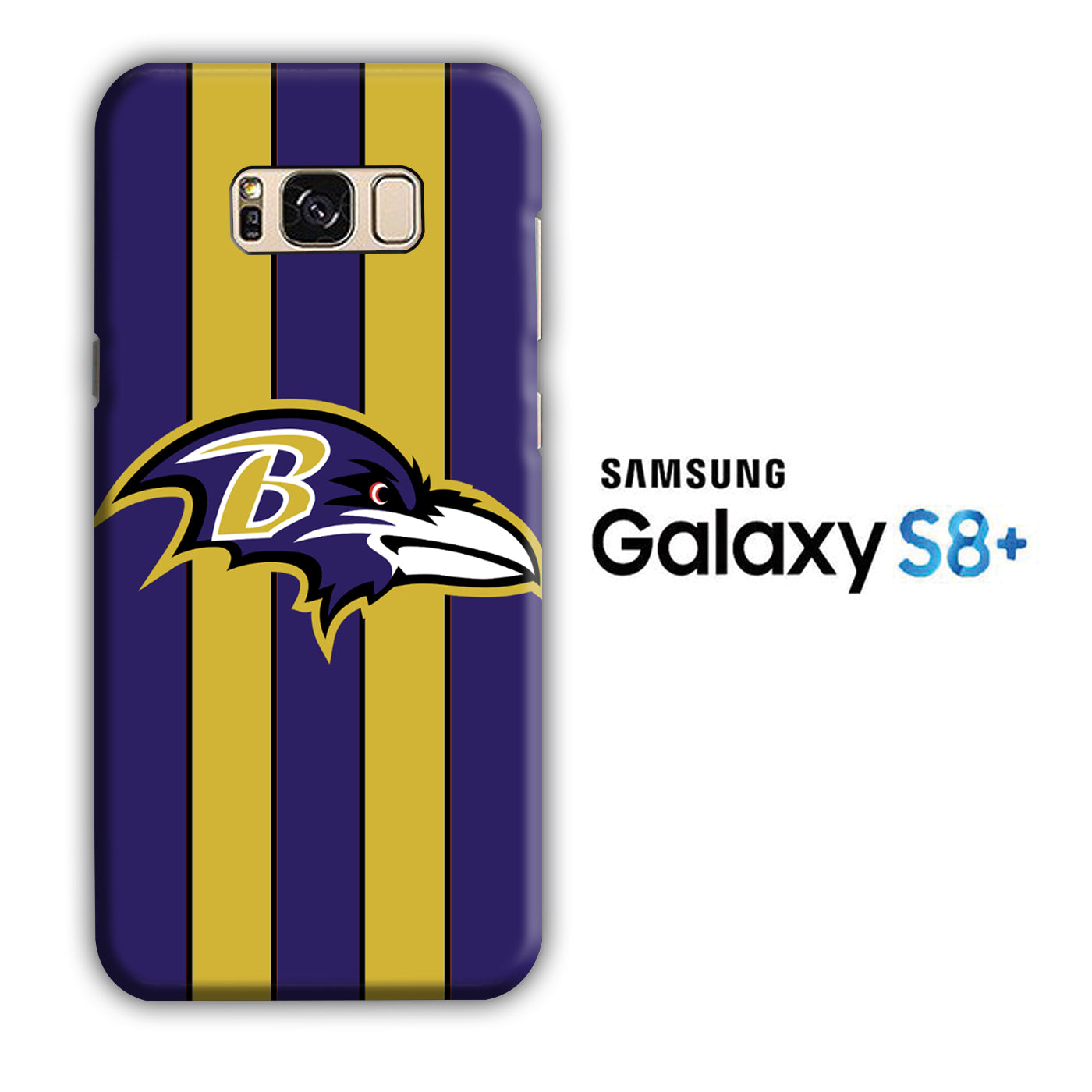NFL Baltimore Ravens 001 Samsung Galaxy S8 Plus 3D Case - cleverny