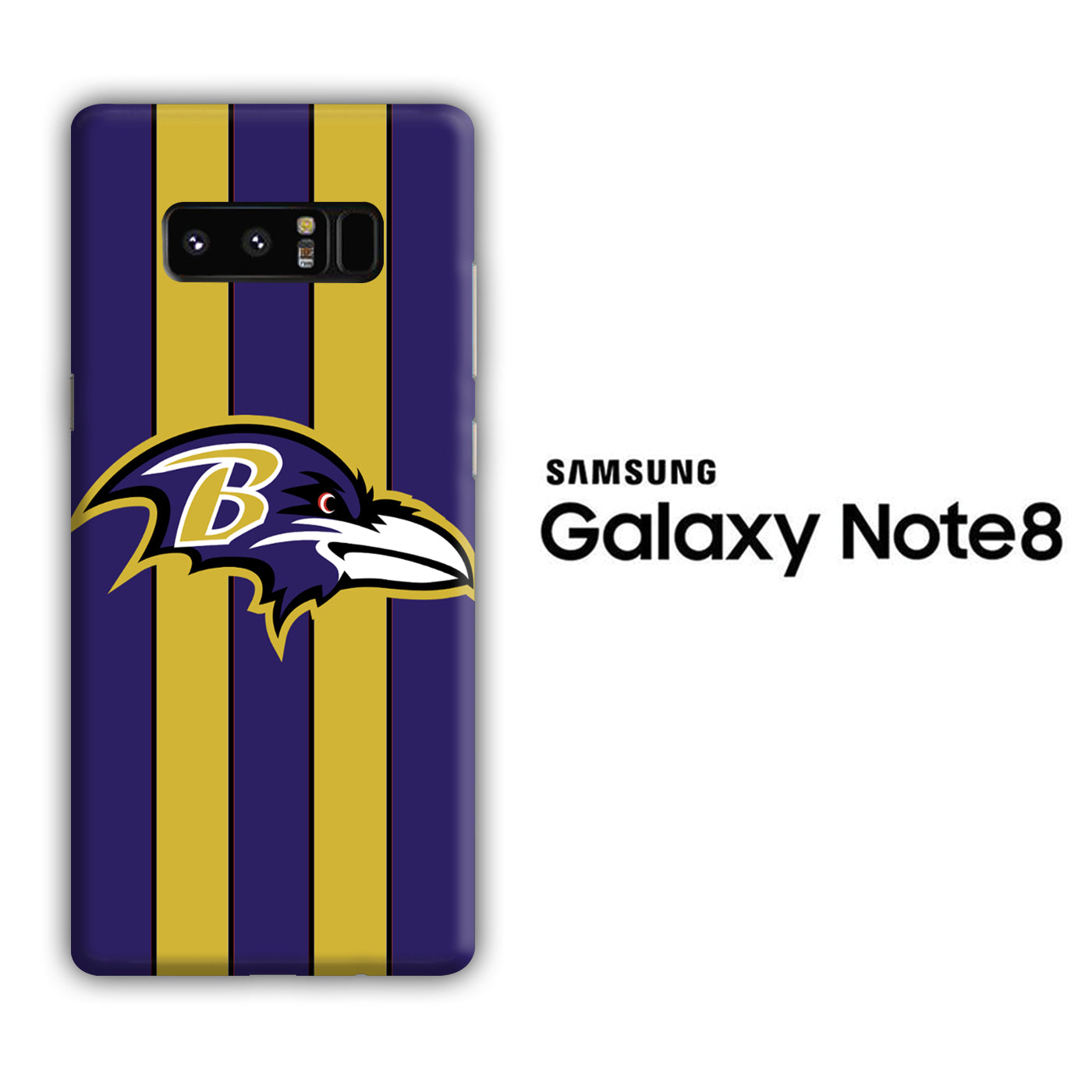 NFL Baltimore Ravens 001 Samsung Galaxy Note 8 3D Case - cleverny