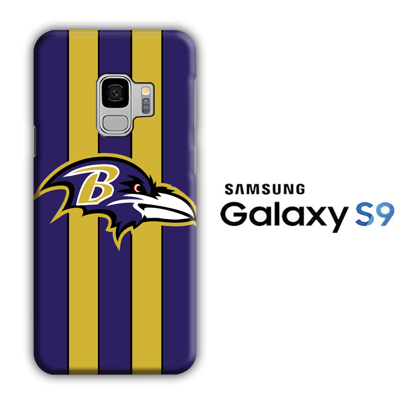 NFL Baltimore Ravens 001 Samsung Galaxy S9 3D Case - cleverny