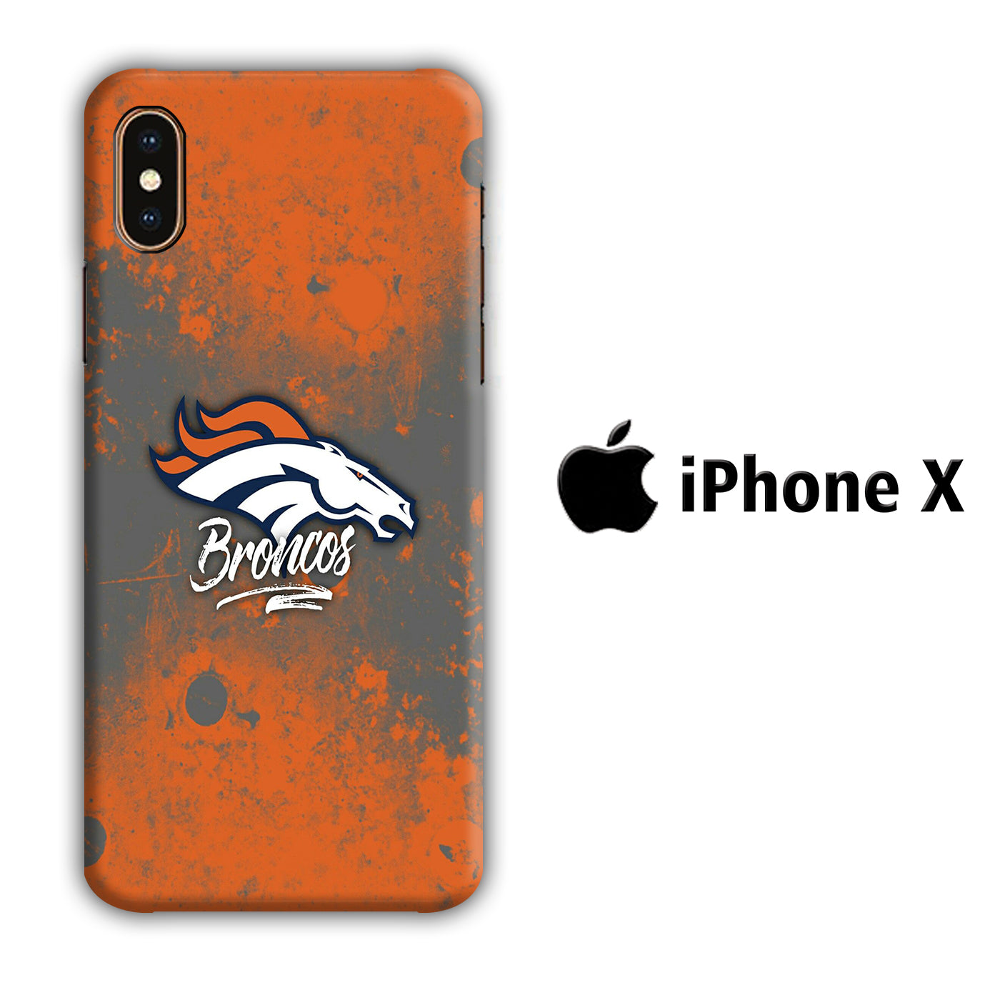 NFL Denver Broncos 002 iPhone X 3D Case - cleverny