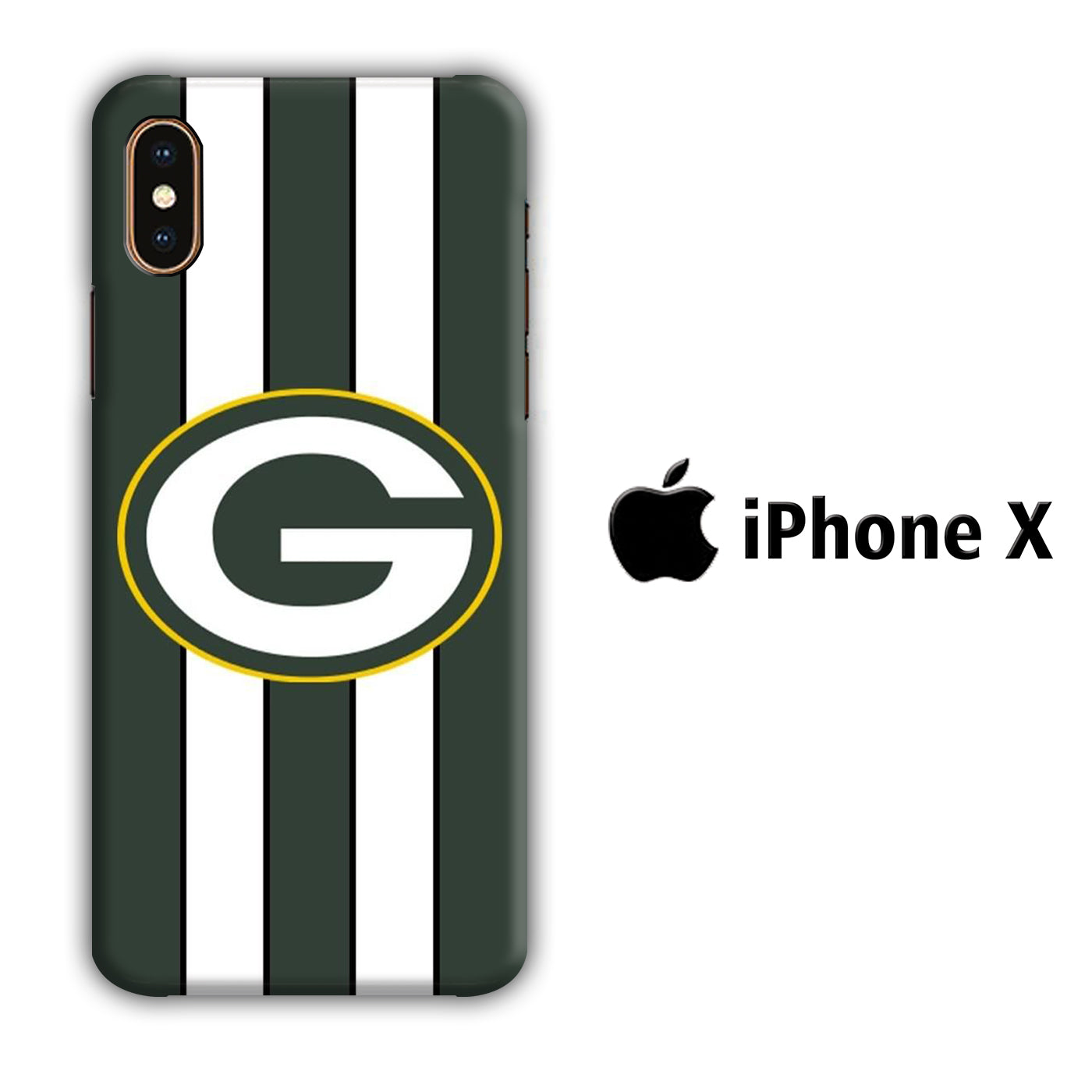 NFL Greenbay Packers 001 iPhone X 3D Case - cleverny