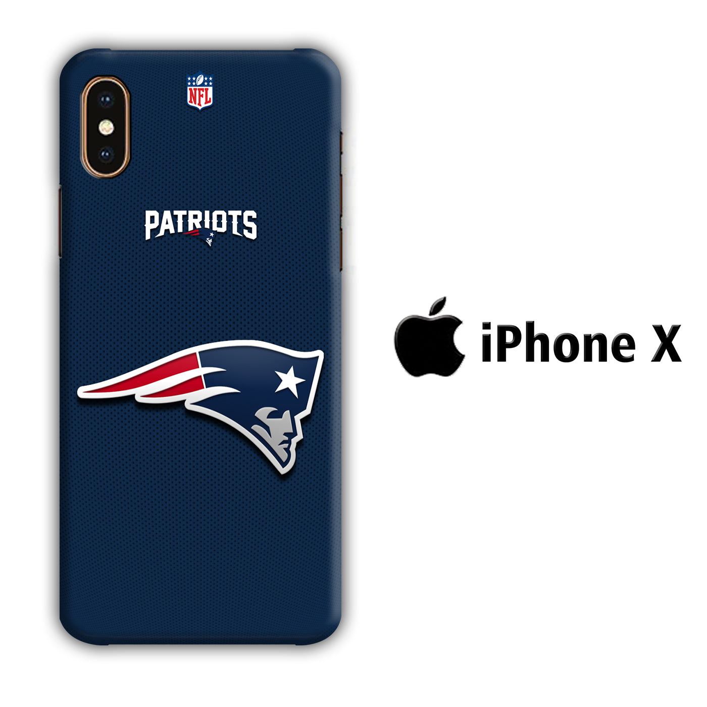 NFL New England Patriots 001 iPhone X 3D Case - cleverny
