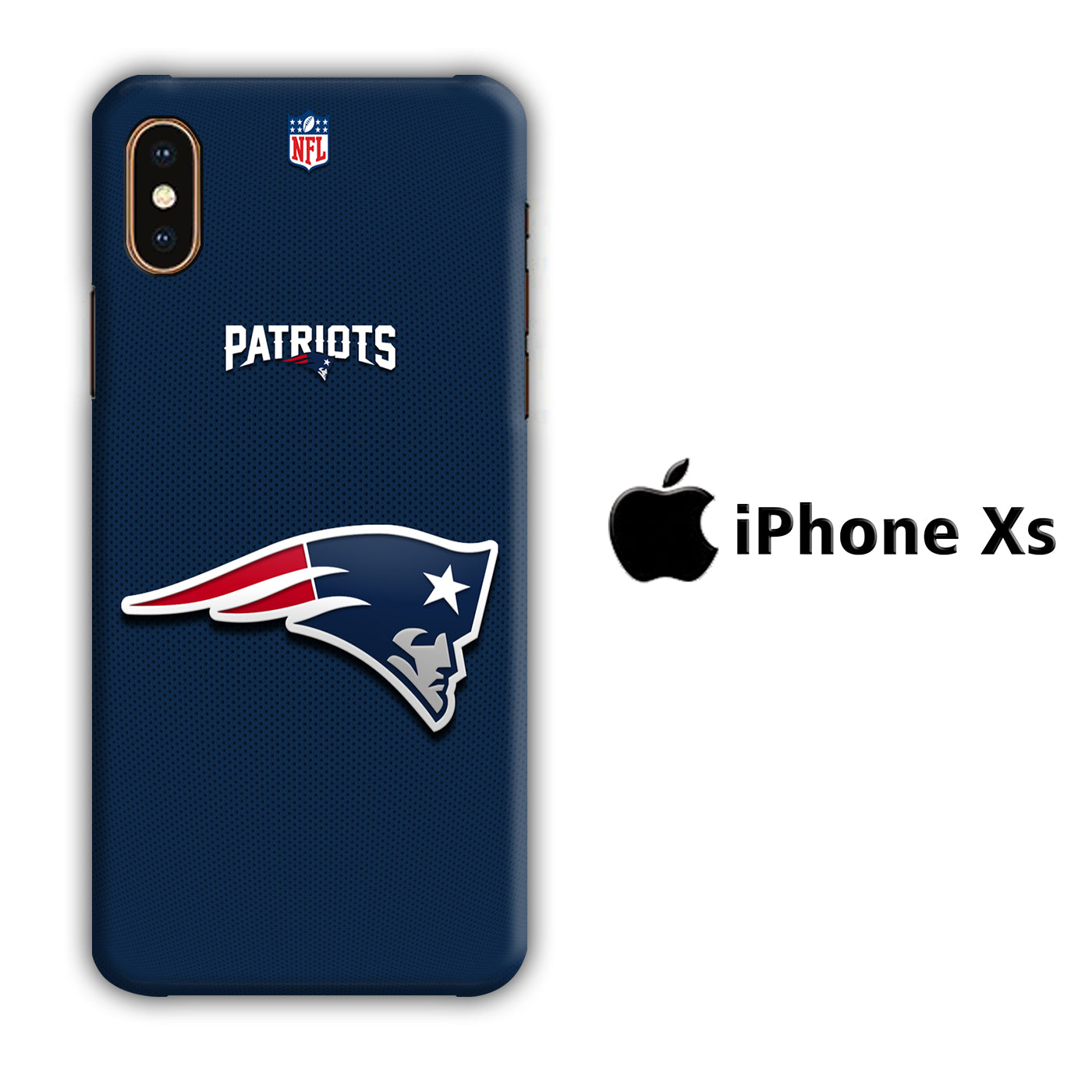 NFL New England Patriots 001 iPhone Xs 3D Case - cleverny