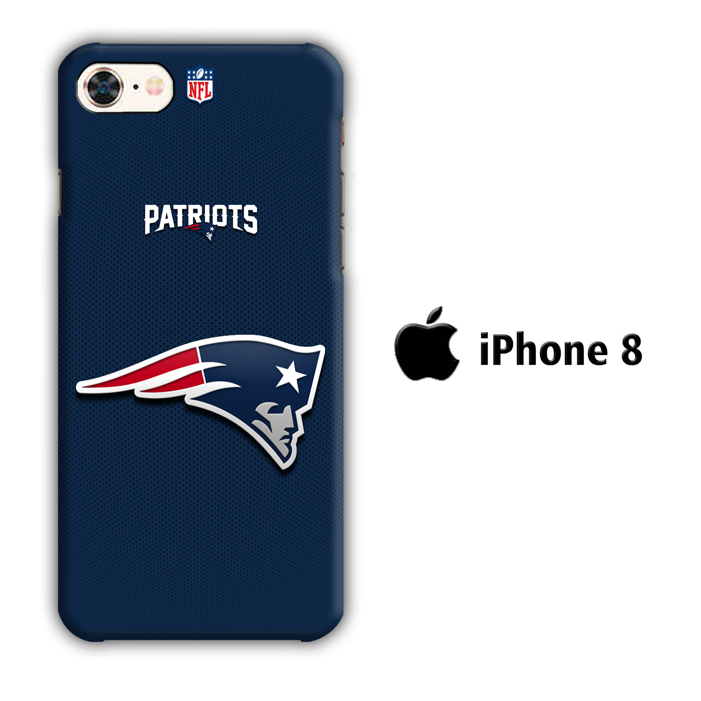 NFL New England Patriots 001 iPhone 8 3D Case - cleverny