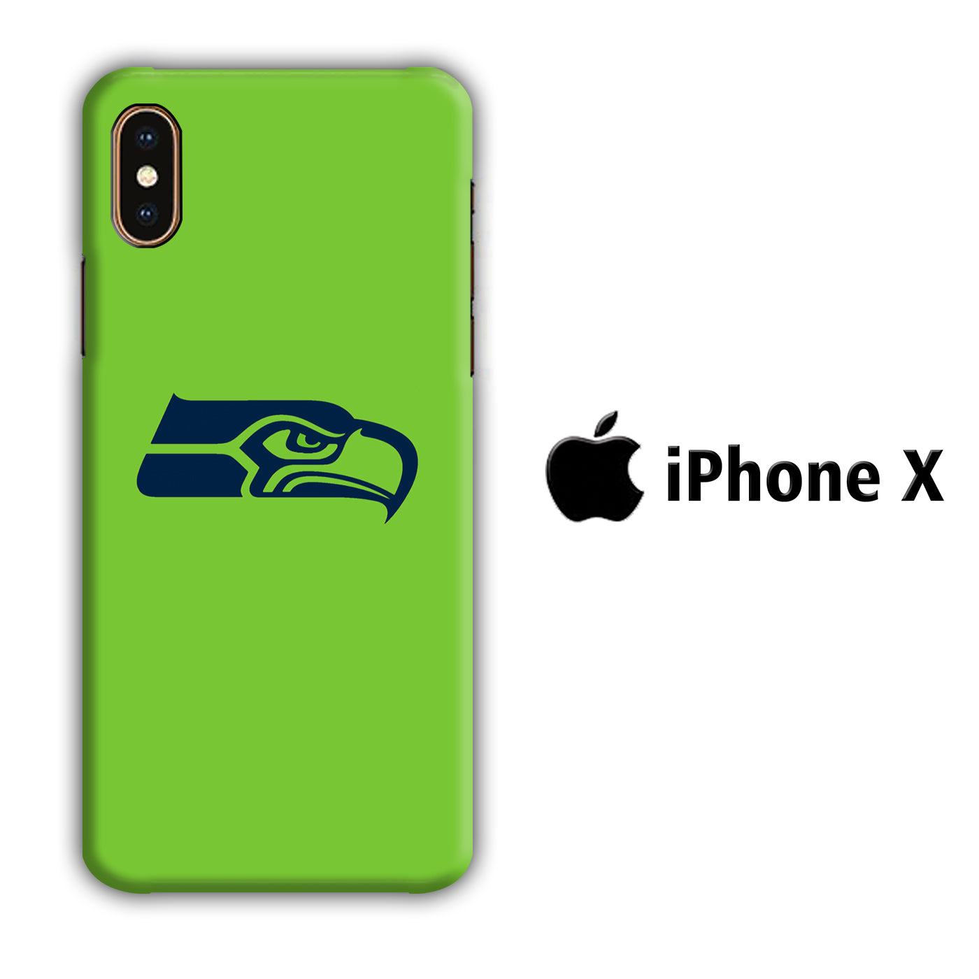 NFL Seattle Seahawks iPhone X 3D Case - cleverny