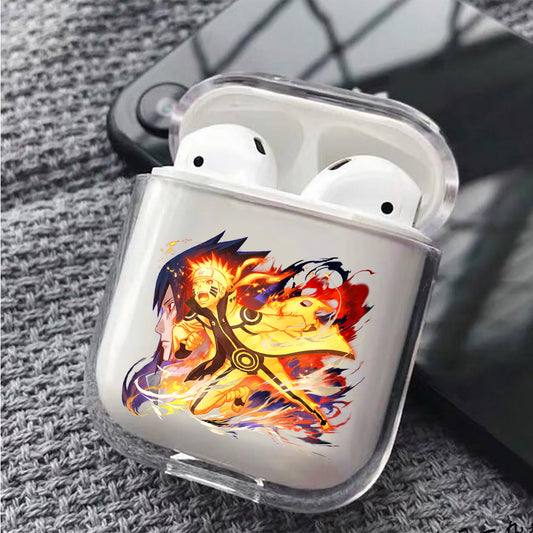 Naruto The Sun and The Moon Protective Clear Case Cover For Apple Airpods