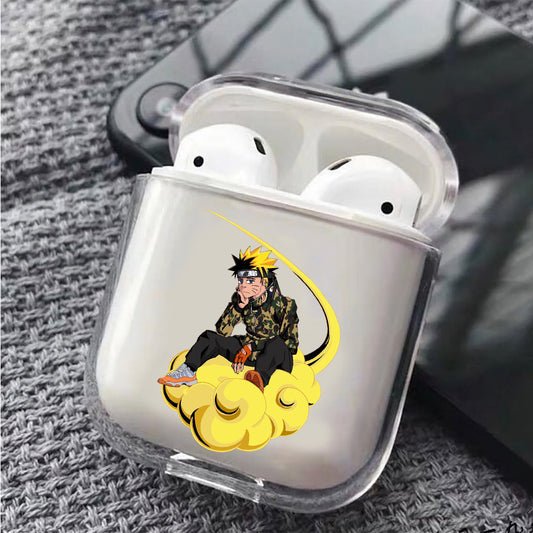Naruto on Nimbus Cloud Protective Clear Case Cover For Apple Airpods