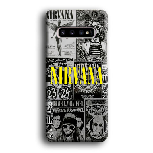 Nirvana Album Collage Samsung Galaxy S10 3D Case