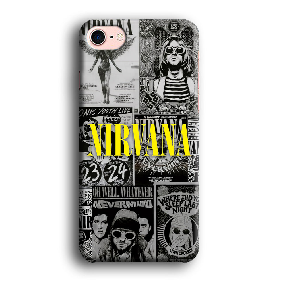 Nirvana Album Collage iPhone 8 3D Case