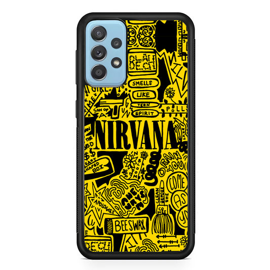 Nirvana Doodle Art Samsung Galaxy A52 Case