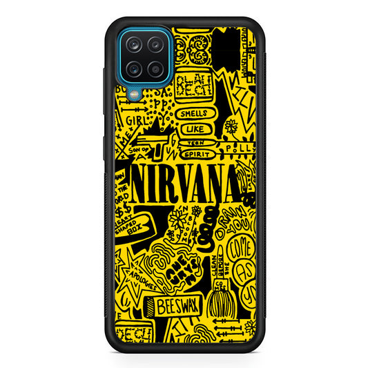 Nirvana Doodle Art Samsung Galaxy A12 Case