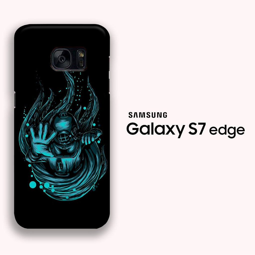 Octopus Catch Samsung Galaxy S7 Edge 3D Case