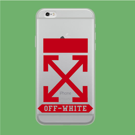 Off White Red Theme iPhone 6 Plus | iPhone 6s Plus Clear Case