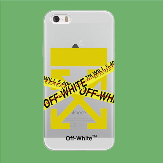 Off White Secure Line iPhone 5 | 5s Clear Case