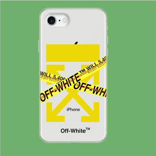 Off White Secure Line iPhone 7 Clear Case